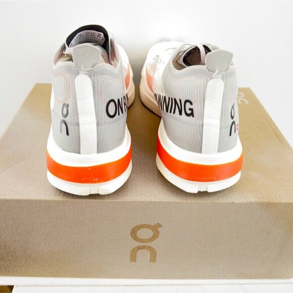 ON Cloud Cloudboom Strike Roadrunner White Orange Running Sneakers Men Size 6 main image 9